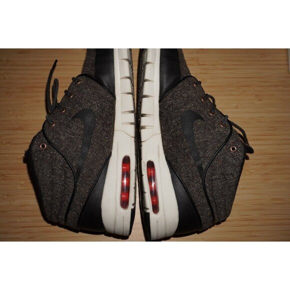 Nike SB Stefan Janoski Max Mid - Tweed Black/Brown - Size 13 - Rare Skate Shoes - Picture 16 of 16